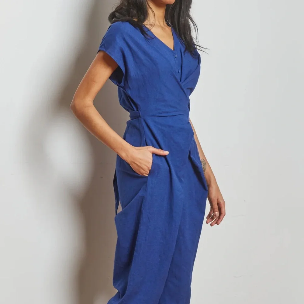 NWT Rujuta Sheth Venus Wrap Jumper in Mermaid, Size S - Picture 5 of 5